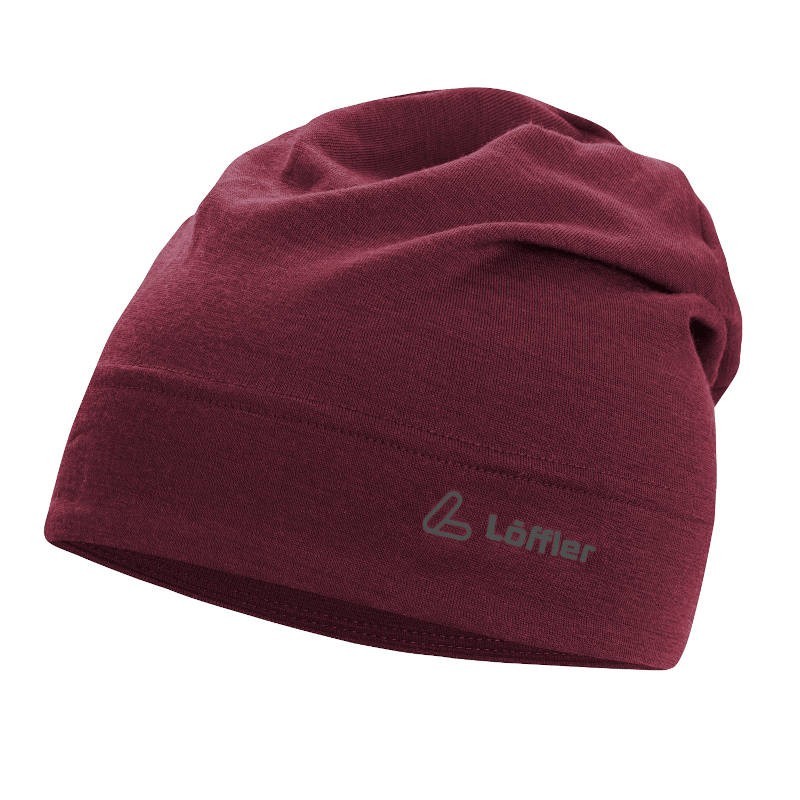 Lue Löffler Arista Merino Beanie purpur Lue Löffler Arista Merino Beanie purpur